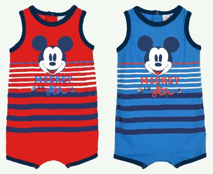 Disney Mickey bebeluși șalopetă de vară 6-24 luni
