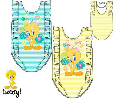 The Looney Tunes Tweety bebeluși costum de baie, de înot 12-36 luni