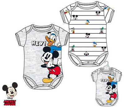 Disney Mickey  body pentru bebeluși, set de 2 bucăți