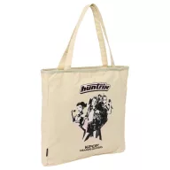  Fetele Kpop la vânătoare de demoni Hunterx Geantă de umăr din pânză cu fermoar, geantă de cumpărături 38 cm