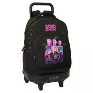   Fetele Kpop la vânătoare de demoni Negra rucsac școlar premium cu roți, geantă 45 cm