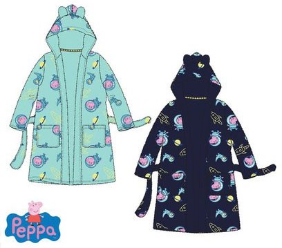 Purcelușa Peppa halat de baie pentru copii 3-6 ani