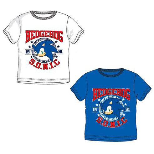 Sonic the hedgehog 1991 copii scurt tricou, top 3-8 ani