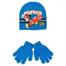 Disney Mickey  Set de căciulă + mănuși pentru copii Skate 52-54 cm
