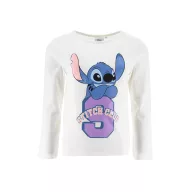  Disney Lilo și Stitch Club White tricou cu mâneci lungi pentru copii 3 - 8 ani / 98 - 128 cm