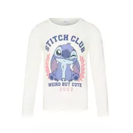   Disney Lilo și Stitch Weird White tricou cu mânecă lungă pentru copii, top 3 - 8 ani / 98 - 128 cm