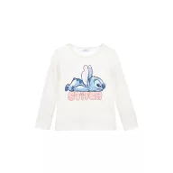   Disney Lilo și Stitch Chill White tricou cu mânecă lungă pentru copii, top 3 - 8 ani / 98 - 128 cm