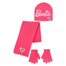 Barbie Pink set pentru copii cu căciulă + fular + mănuși 52-54 cm
