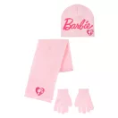 Barbie Pink set pentru copii cu căciulă + fular + mănuși 52-54 cm