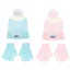 Disney Lilo și Stitch Ombre set de căciulă + mănuși pentru copii 52-54 cm