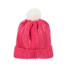 Barbie Pink set de căciulă și mănuși pentru copii cu paiete 52-54 cm