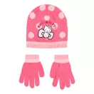 Hello Kitty Cute Dots set de pălărie + mănuși pentru copii 52–54 cm