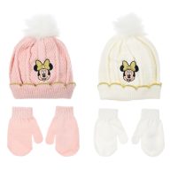 Disney Minnie Smile set caciulă + mănuși bebe 48-50 cm