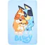 Bluey Snuggle Time pătură din fleece 100x150cm