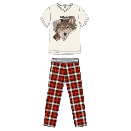 Ushuaia Lup Wolf bărbați pijamale S-XXL