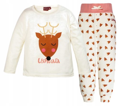 Ushuaia Căprioară Deer copii lung pijamale 3-8 ani