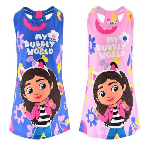 Gabby's Dollhouse Bubbly World rochie de vară pentru copii 3-8 ani