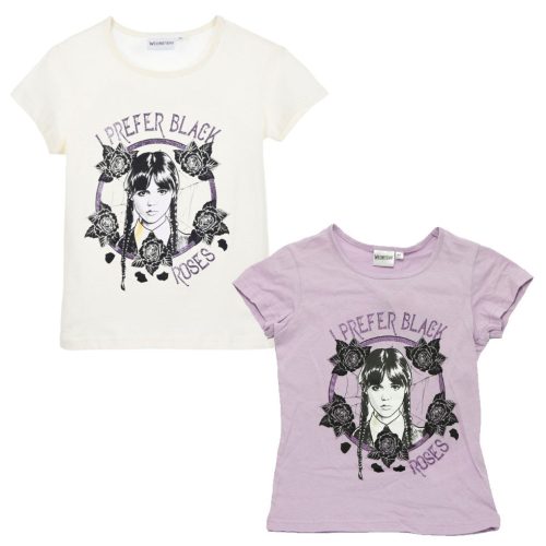Wednesday Black Roses tricou scurt pentru copii, top 6-12 ani