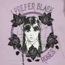 Wednesday Black Roses tricou scurt pentru copii, top 6-12 ani