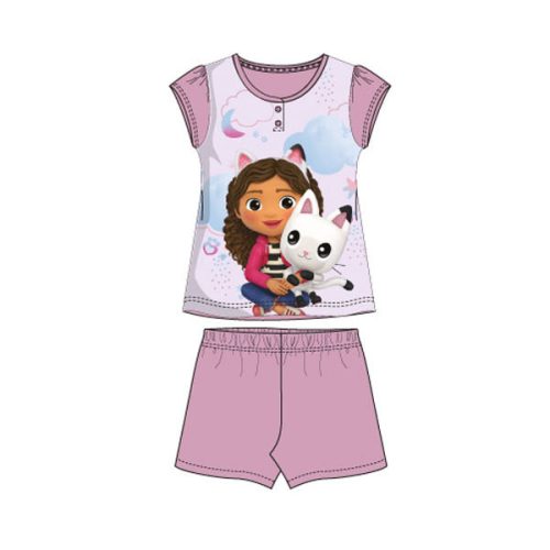 Gabby's Dollhouse Meow Nights pijama scurtă pentru copii 3-8 ani în cutie de cadou