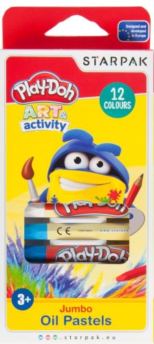 Play-Doh 12 culori cretă pastel de ulei