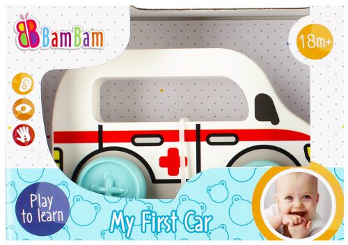 Mașină de ambulanță de împins jucărie