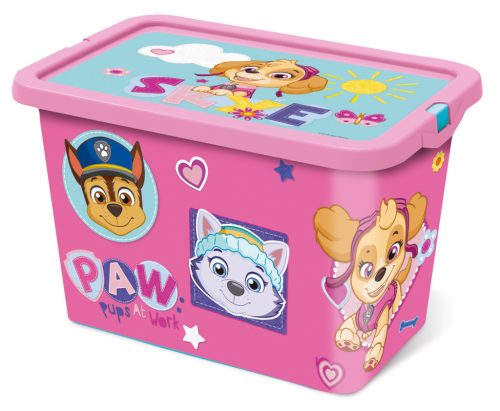 Patrula Cățelușilor Girl Pinky cutie de depozitare din plastic 7 L