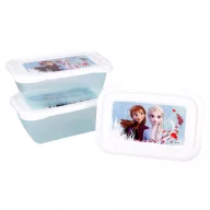   Disney Regatul de gheață Blue Forest set de cutii pentru prânz din plastic, 3 buc.