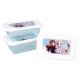 Disney Regatul de gheață Cutie de plastic pentru recipiente de mâncare din plastic 3 bucăți