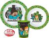 Minecraft set veselă, micro set de plastic cu pahar cu pahar 260 ml