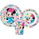 Disney Minnie set veselă, micro set de plastic cu pahar cu pahar 260 ml