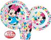 Disney Minnie set veselă, micro set de plastic cu pahar cu pahar 260 ml