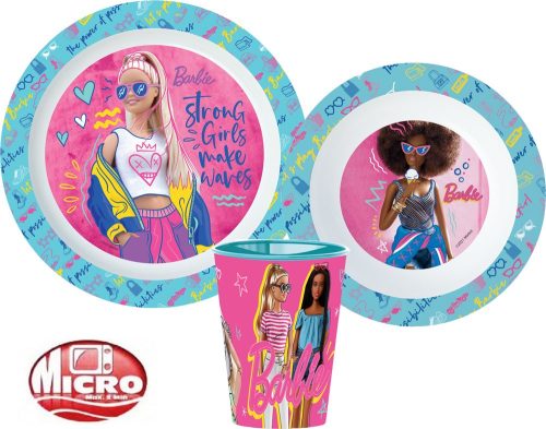 Barbie set veselă, micro set de plastic cu pahar de 260 ml