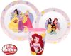 Prințesele Disney True set veselă, Micro set de plastic cu pahar 260 ml