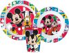 Disney Mickey Better Together set veselă, Micro set de plastic cu pahar de 260 ml