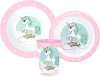 Unicorn Set de tacâmuri Range, set din microplastic, cu cană de 260 ml