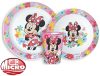 Disney Minnie Spring set veselă, micro set de plastic cu pahar cu pahar 260 ml