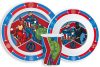 Avengers Army set de masă, set de plastic micro, cu pahar 260 ml