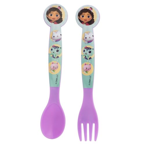 Gabby's Dollhouse Wonderland set de tacâmuri din plastic - 2 bucăți