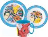 Pokémon set veselă, Micro set de plastic cu cană 350 ml
