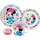 Disney Minnie set veselă, micro set de plastic cu cană 350 ml