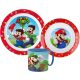 Super Mario set veselă, micro set de plastic cu cană 265 ml