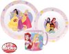 Prințesele Disney True set veselă, Micro set de plastic cu cană 265 ml