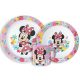 Disney Minnie Spring set veselă, Micro set de plastic cu cană 265 ml