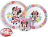 Disney Minnie Spring set veselă, Micro set de plastic cu cană 265 ml