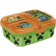   Minecraft Battle cutie de prânz cu mai multe compartimente, cutie de sandviș XL