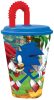 Sonic Ariciul Speedy pai pahar, plastic 430 ml