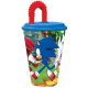 Sonic Ariciul Speedy pai pahar, plastic 430 ml