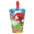 Sonic Ariciul Pahar cu pai Adventure, plastic 430 ml