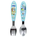 Bluey Yummy set de tacâmuri ergonomice din metal - 2 bucăți